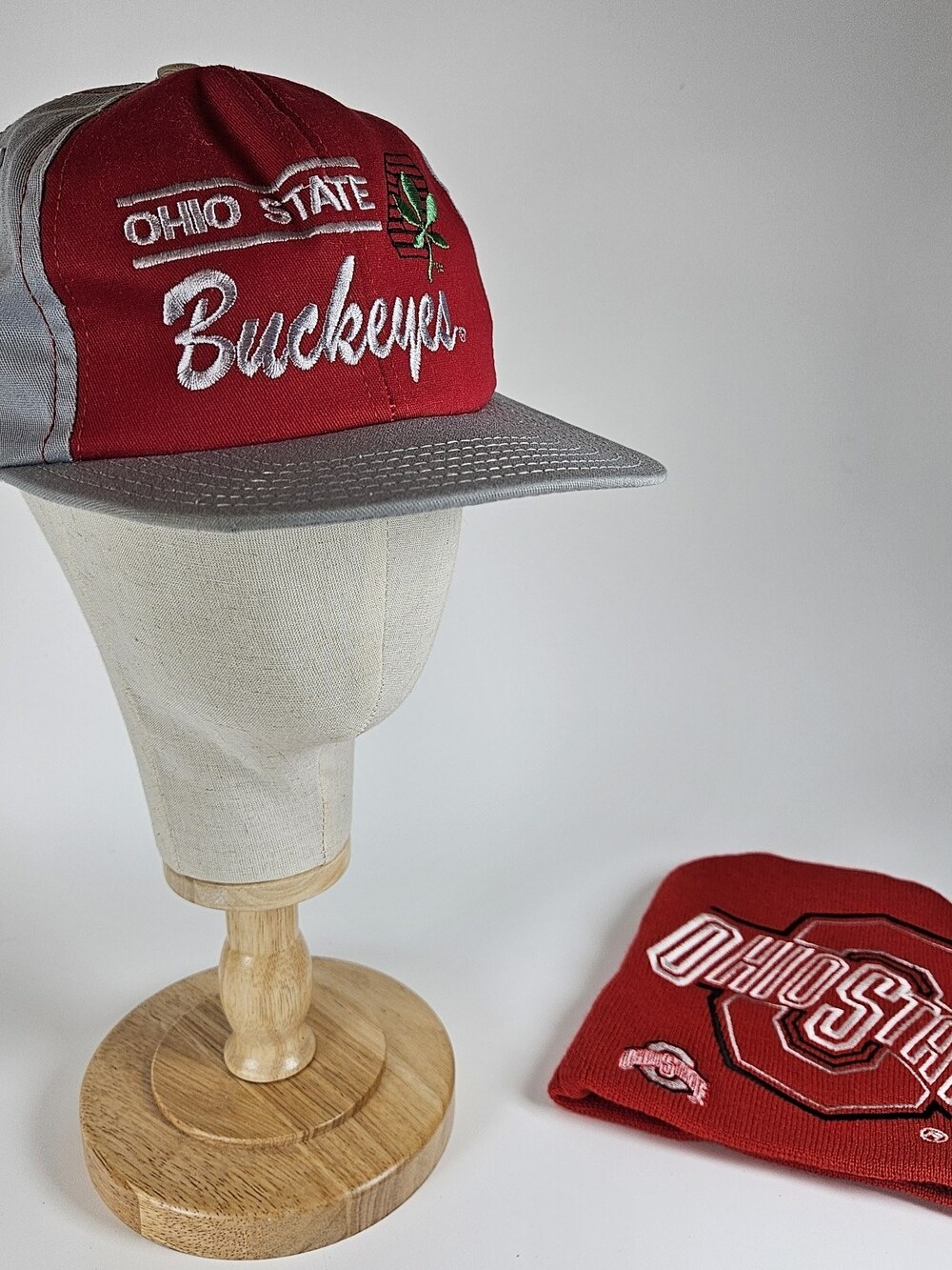 Lot Of 2 Ohio State Hats Cap Beanie College Starter